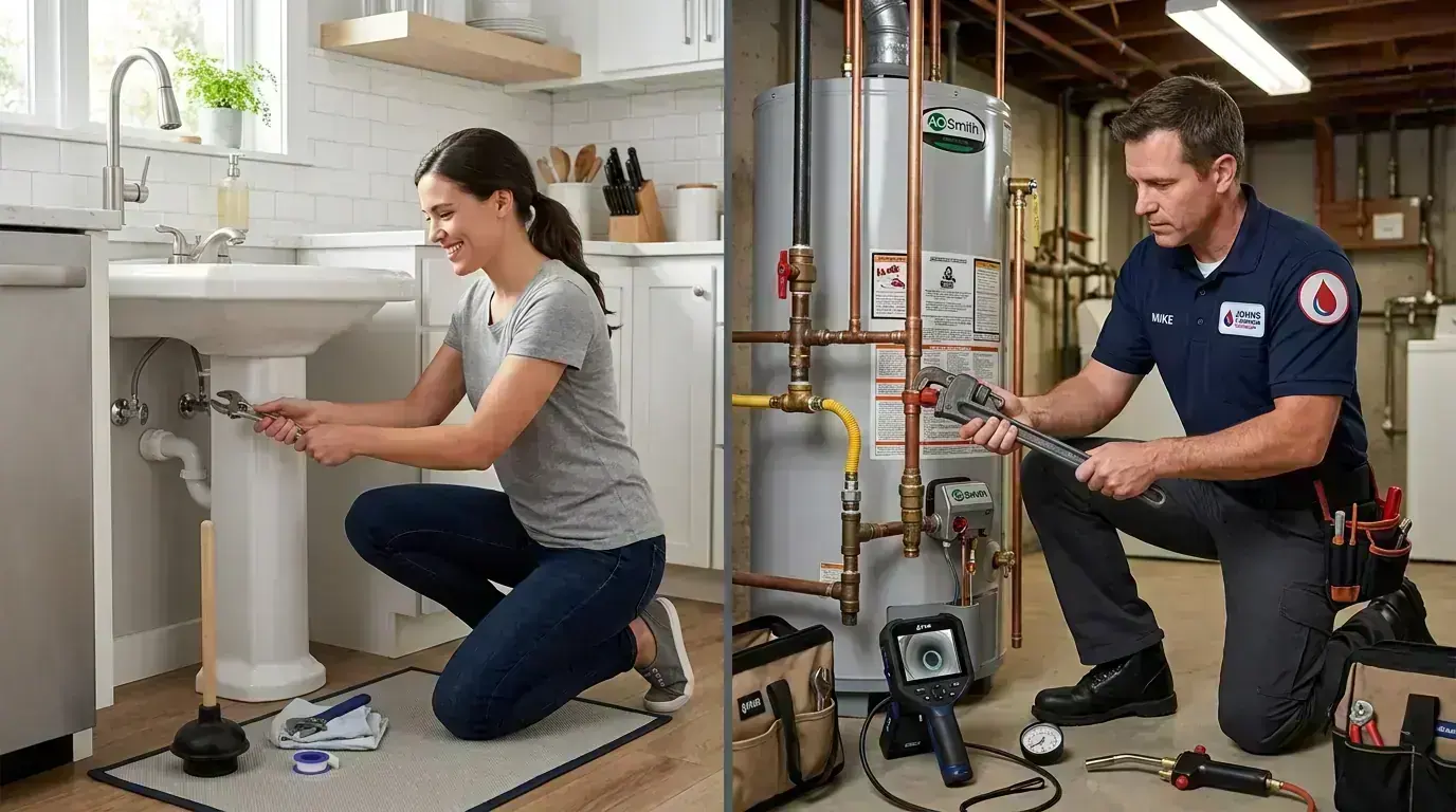 DIY vs Professional Plumber in Monroe, Michigan